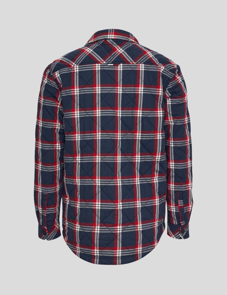 Camisa TOMMY JEANS padded check overshirt multi